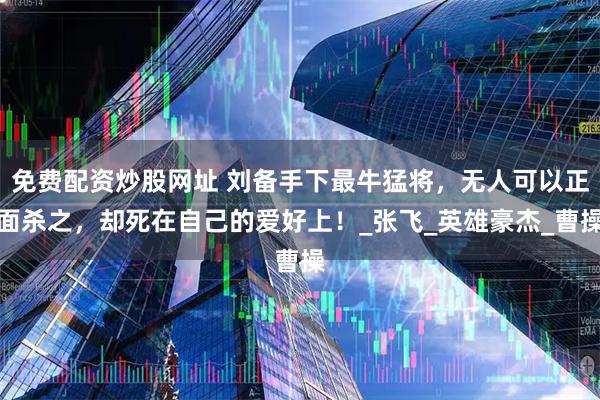 免费配资炒股网址 刘备手下最牛猛将，无人可以正面杀之，却死在自己的爱好上！_张飞_英雄豪杰_曹操